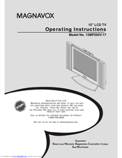 Magnavox 15MF050V - Lcd 15 Inch Operating Instructions Manual