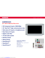 Magnavox 30MW5405/17 Features