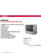 Magnavox 19MDTR17 Features