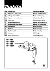 Makita HP1621F Instruction Manual