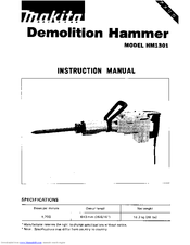 Makita HM1301 Instruction Manual