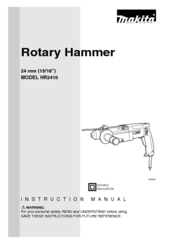 Makita HPR2410 Instructional Manual