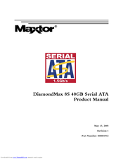 Maxtor Computer Drive Product Manual