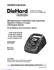 DieHard diehard platinum 200.71227 Owner's Manual