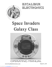 Excalibur Space Invaders Galaxy Class 409 Operating Manual