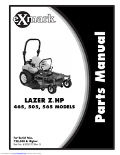 Exmark Lazer Z HP 465 Parts Manual