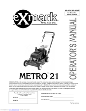 Exmark M216KA, M216KASP Operator's Manual
