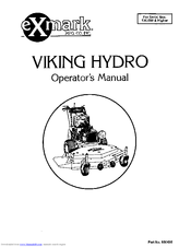 Exmark VIKING HYDRO Operator's Manual