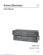 Extron electronics SWP123 User Manual