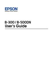 Epson C11CA03151 - B 300 Color Inkjet Printer User Manual