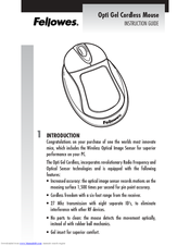 Fellowes Cordless Mouse Instruction Manual