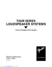 Fender 215S Owner's Manual