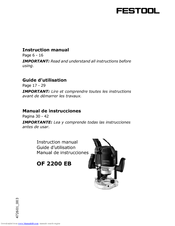 Festool OF 2200 EB Instruction Manual