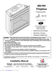 Travis Industries 864 HH Installation Manual