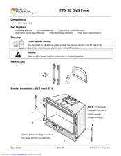 Fireplacextrordinair DVS FACE FPX 32 User Manual