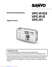 Sanyo VPC-R1 Instruction Manual