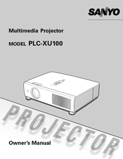 Sanyo PLC-XU100 Owner's Manual