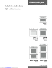 Fisher & Paykel BI602 Series Installation Instructions Manual