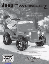 Fisher-Price JEEP LIL WRANGLER 4X4 J0713 Owner's Manual & Assembly Instructions