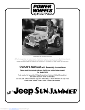 Fisher-Price Lil' Jeep Sunjammer 74765 Owner's Manual & Assembly Instructions