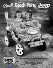 Fisher-Price BARBIE Beach Party Jeep Wrangler H4433 Owner's Manual & Assembly Instructions