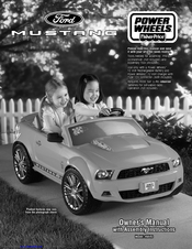 Fisher-Price Power Wheels Ford Mustang Owner's Manual & Assembly Instructions