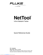 Fluke NetTool Quick Reference Manual