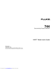 Fluke 744 User Manual