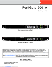 Fortinet FortiGate-5001A-SW User Manual