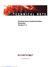 Fortinet Network Adapter FSAE Technical Note