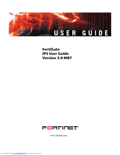 Fortinet FortiGate 3.0 MR7 User Manual