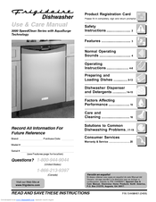 Frigidaire 3000 SpeedClean Series Use And Care Manual