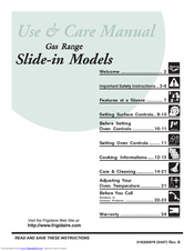 Frigidaire 318200879 Use & Care Manual