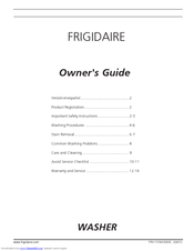 Frigidaire 131843000C Owner's Manual