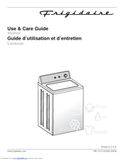 Frigidaire FTW3014KW - 3.0 cu. Ft. Washer Use And Care Manual