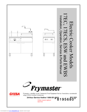 Frymaster 17EC Installation, Operation & Service Parts Manual