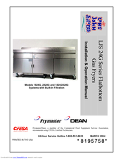 Frymaster 1824/2424G Installation & Operation Manual