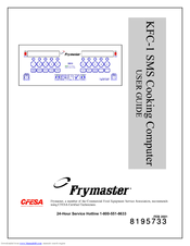 Frymaster Cooking Computer KFC-1 SMS User Manual