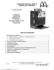 Frymaster VT Manual Del Operador