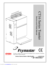 Frymaster CT16 Series Service And Parts Manual