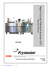 Frymaster Super Cascade Filtration Systems CE Operation Manual