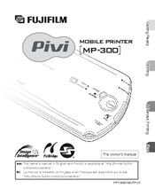 FujiFilm Pivi MP-300 Owner's Manual