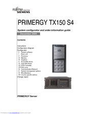 Fujitsu PRIMERGY TX150 S4 Information Manual