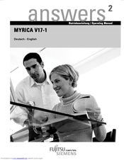 Fujitsu Siemens Computers MYRICA V17-1 Operating Manual
