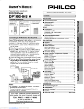 FUNAI Philco DP100HH8A Owner's Manual