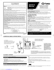 FUNAI F413TB, F419TB Owner's Manual