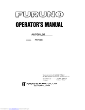 Furuno Auto Pilot FAP300 Operator's Manual