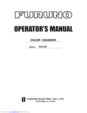Furuno FCV-30 Operator's Manual