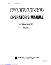 Furuno GP-500 Operator's Manual