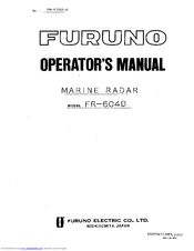Furuno FR-604D Operator's Manual